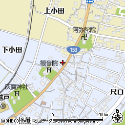 愛知県豊田市越戸町松葉7周辺の地図