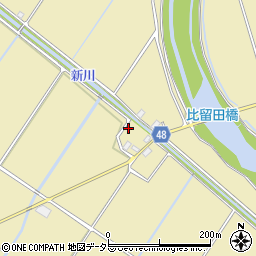 滋賀県野洲市比留田293-2周辺の地図