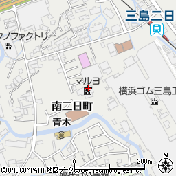 静岡県三島市南二日町633周辺の地図