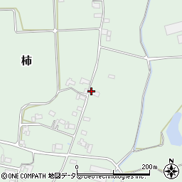 岡山県勝田郡奈義町柿1208周辺の地図