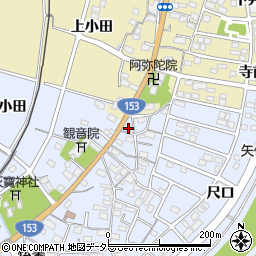 愛知県豊田市越戸町松葉4周辺の地図