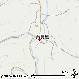 京都府京都市右京区京北細野町芦見奥周辺の地図