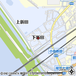 愛知県弥富市小島町下新田周辺の地図