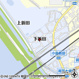 愛知県弥富市小島町（下新田）周辺の地図