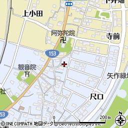 愛知県豊田市越戸町松葉2-1周辺の地図