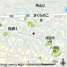 愛知県名古屋市南区鳥栖周辺の地図