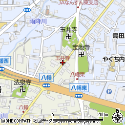 玉井寺周辺の地図