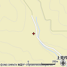 愛知県東栄町（北設楽郡）振草（上粟代羽根）周辺の地図