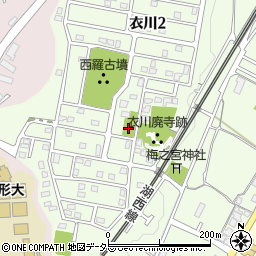 衣川台地児童公園周辺の地図