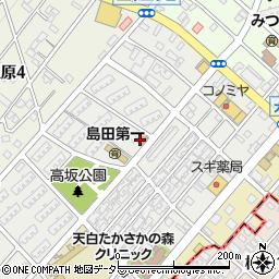 愛知県名古屋市天白区高坂町周辺の地図