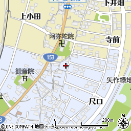 愛知県豊田市越戸町松葉2-2周辺の地図