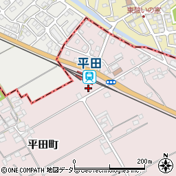 滋賀県東近江市平田町404周辺の地図