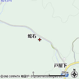 愛知県豊田市山中町蛇石周辺の地図