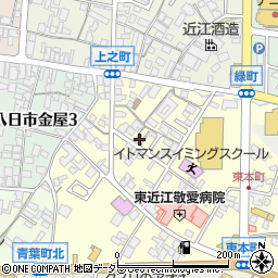 滋賀県東近江市八日市東本町5-27周辺の地図