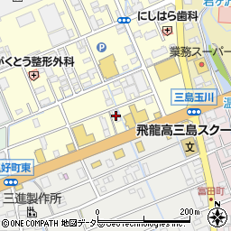 静岡県三島市南町11-2周辺の地図