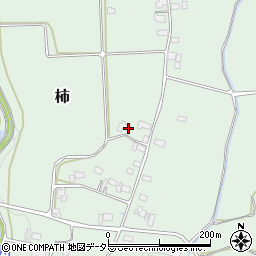 岡山県勝田郡奈義町柿836周辺の地図