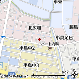 愛知県弥富市平島町北広畑20-8周辺の地図