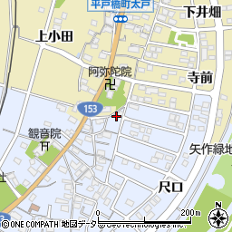 愛知県豊田市越戸町松葉1周辺の地図