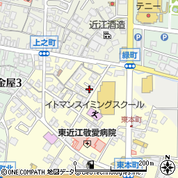 滋賀県東近江市八日市東本町5-18周辺の地図