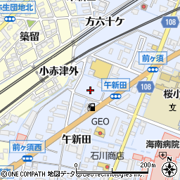 愛知県弥富市鯏浦町中六44周辺の地図
