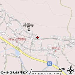 京都府南丹市八木町神吉中ノ庄周辺の地図