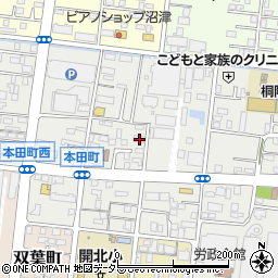 静岡県沼津市本田町4-33周辺の地図