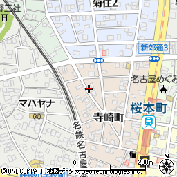 名鉄協商桜本町駅西第２駐車場周辺の地図