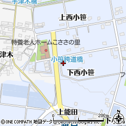 愛知県豊田市越戸町下西小笹69-2周辺の地図