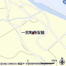 兵庫県宍粟市一宮町西安積周辺の地図