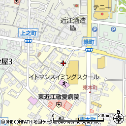 滋賀県東近江市八日市東本町5-17周辺の地図