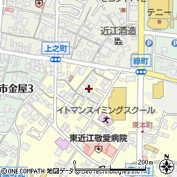 滋賀県東近江市八日市東本町5周辺の地図
