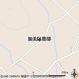 兵庫県多可郡多可町加美区豊部周辺の地図