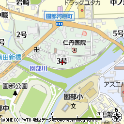 京都府南丹市園部町河原町３号周辺の地図