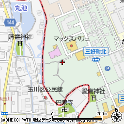 静岡県三島市三好町周辺の地図