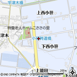 愛知県豊田市越戸町下西小笹69周辺の地図