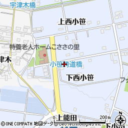 愛知県豊田市越戸町下西小笹69-4周辺の地図