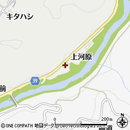 愛知県豊田市東大島町上河原周辺の地図