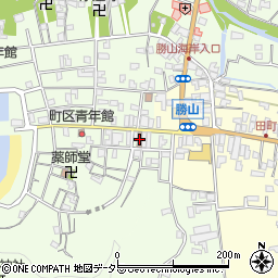 勝山郵便局周辺の地図