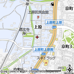 愛知県豊田市上原町上原周辺の地図