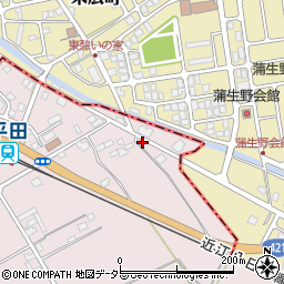 滋賀県東近江市平田町106周辺の地図