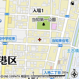 愛知県名古屋市港区入場周辺の地図