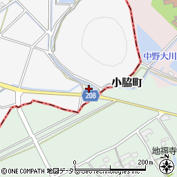 滋賀県近江八幡市安土町内野1498周辺の地図