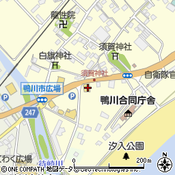 ココス鴨川店周辺の地図