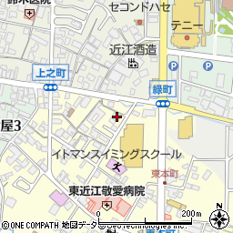 滋賀県東近江市八日市東本町5-15周辺の地図