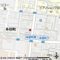 静岡県沼津市本田町11-25周辺の地図