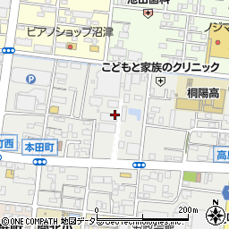 静岡県沼津市本田町2周辺の地図