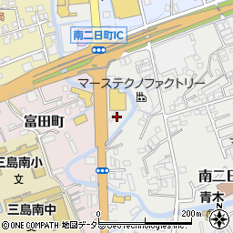 静岡県三島市南二日町2周辺の地図