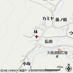 愛知県豊田市東大島町（林）周辺の地図