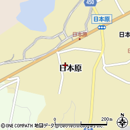 岡山県津山市日本原476周辺の地図