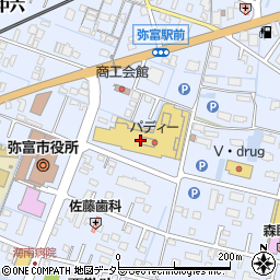 化粧品のヤン弥富店周辺の地図